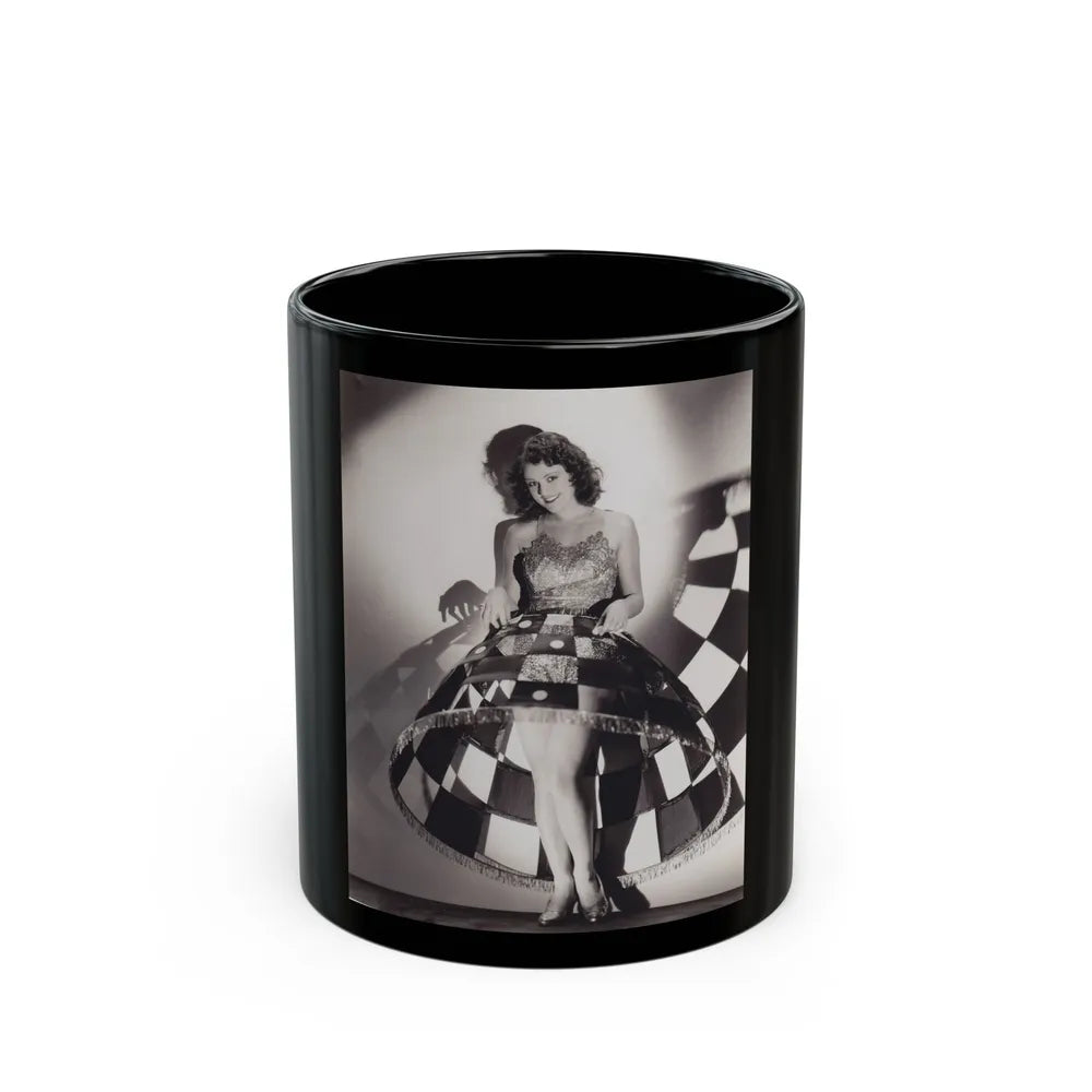 Lillian Roth #45 (Vintage Female Icon) Black Coffee Mug-11oz-Go Mug Yourself