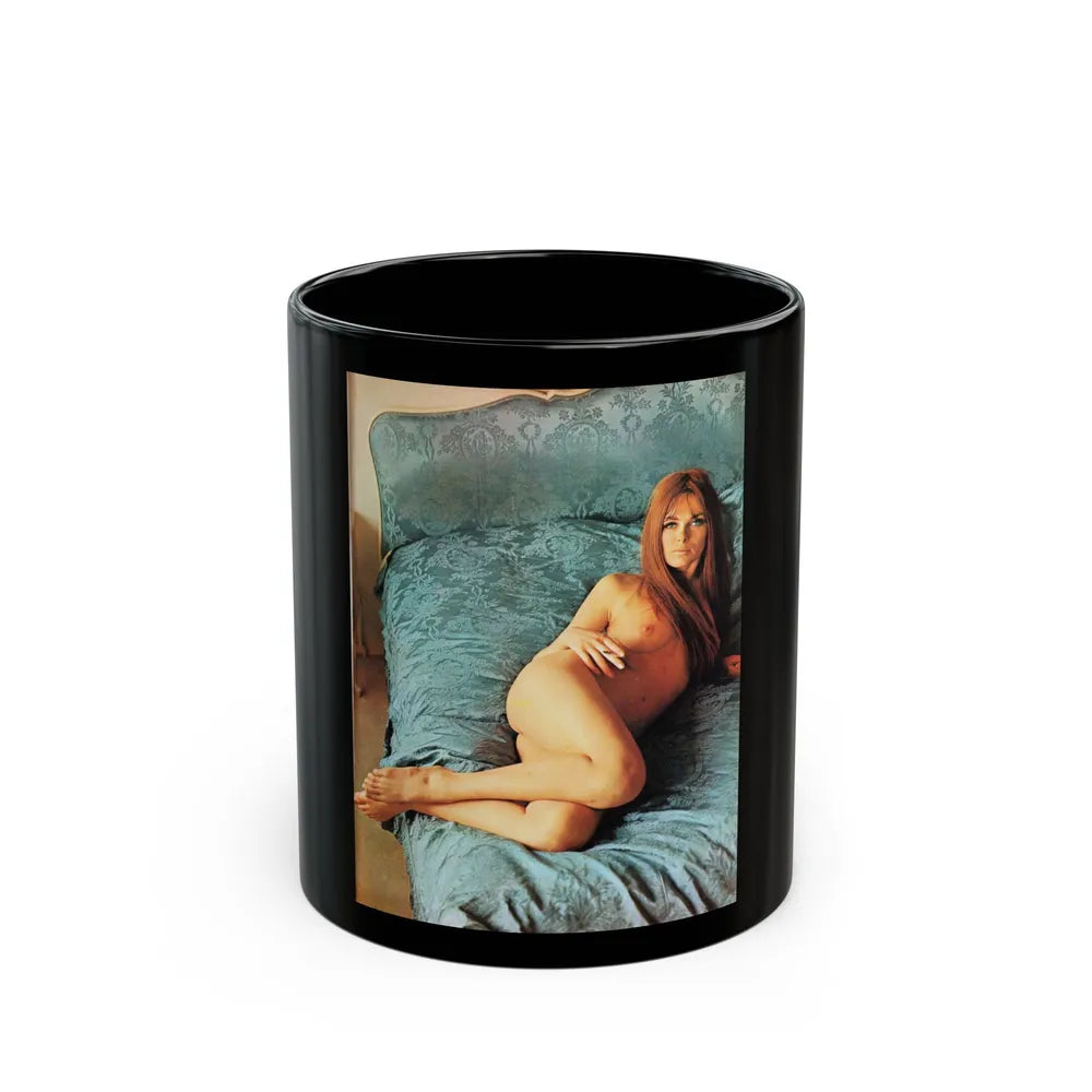 Julie Ege #245 (Vintage Female Icon) Black Coffee Mug-11oz-Go Mug Yourself