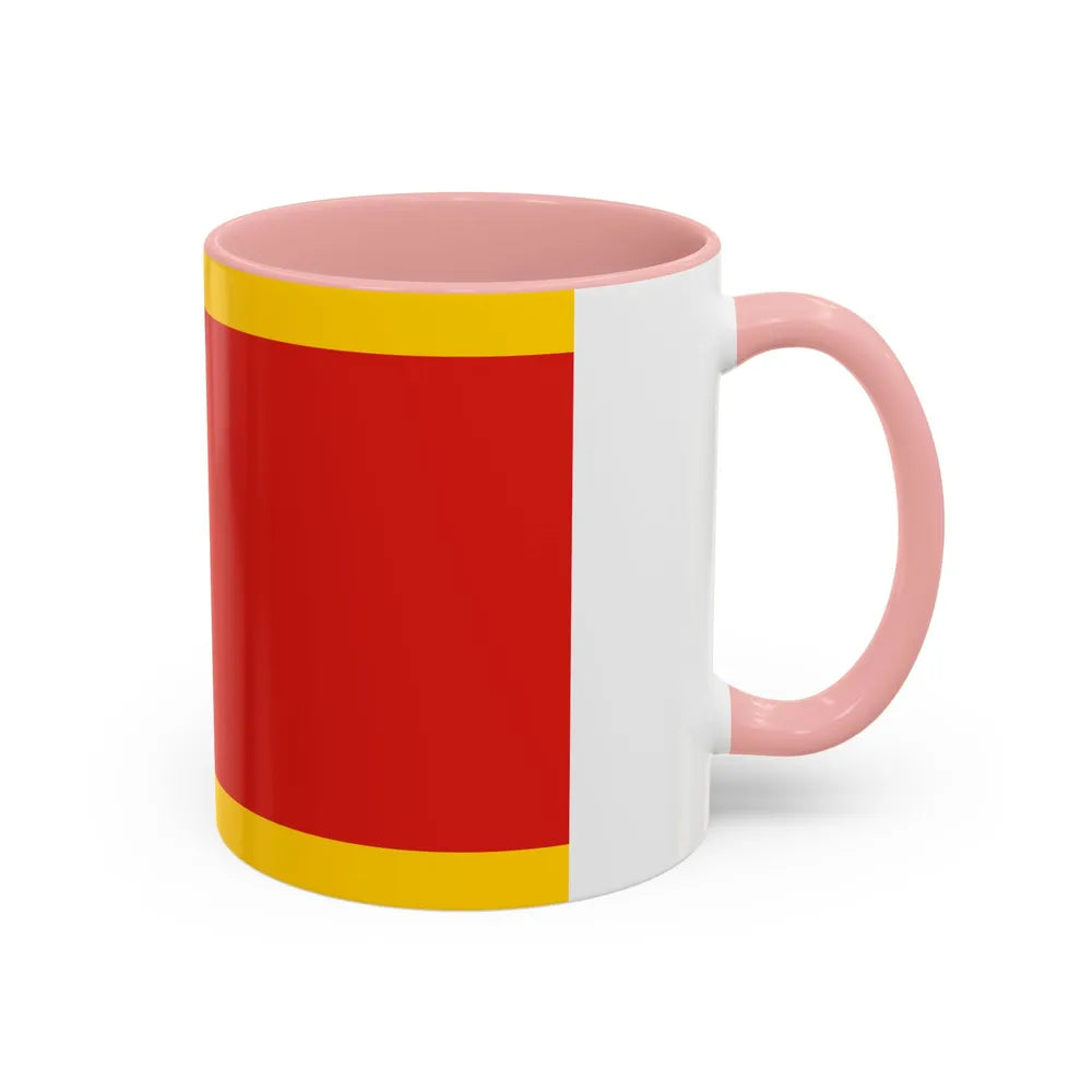 Flag of Kielce Poland - Accent Coffee Mug-Go Mug Yourself