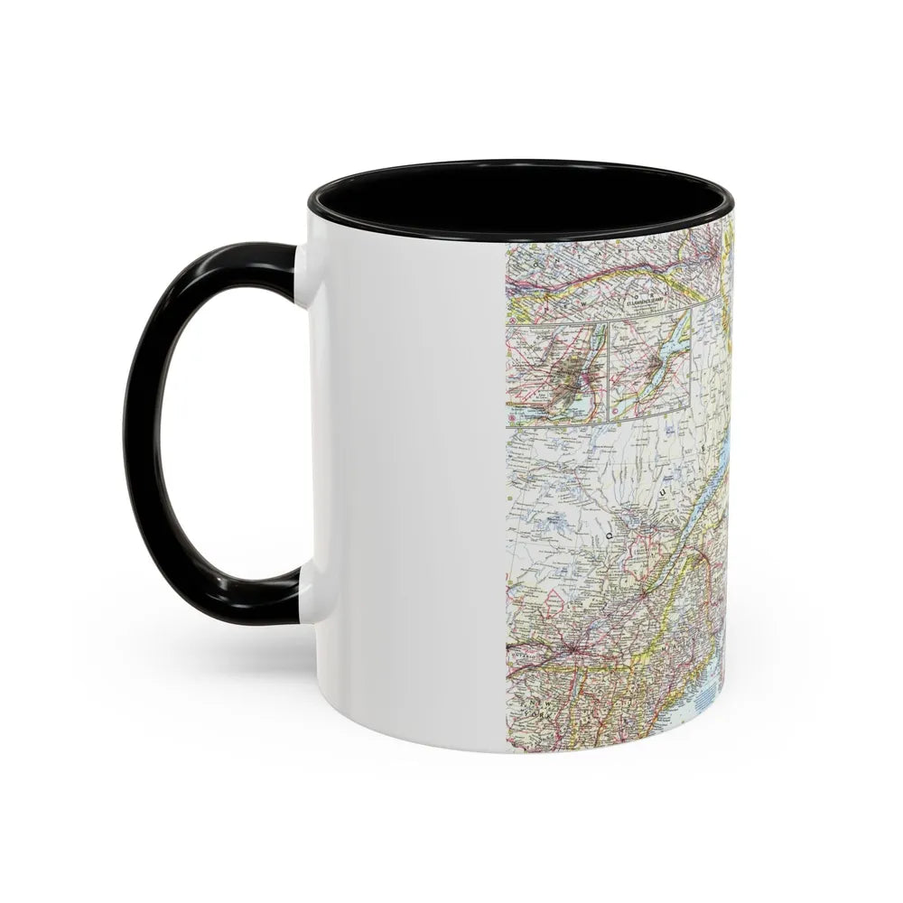 Canada - Eastern (1967) (Map) Accent Coffee Mug-Go Mug Yourself