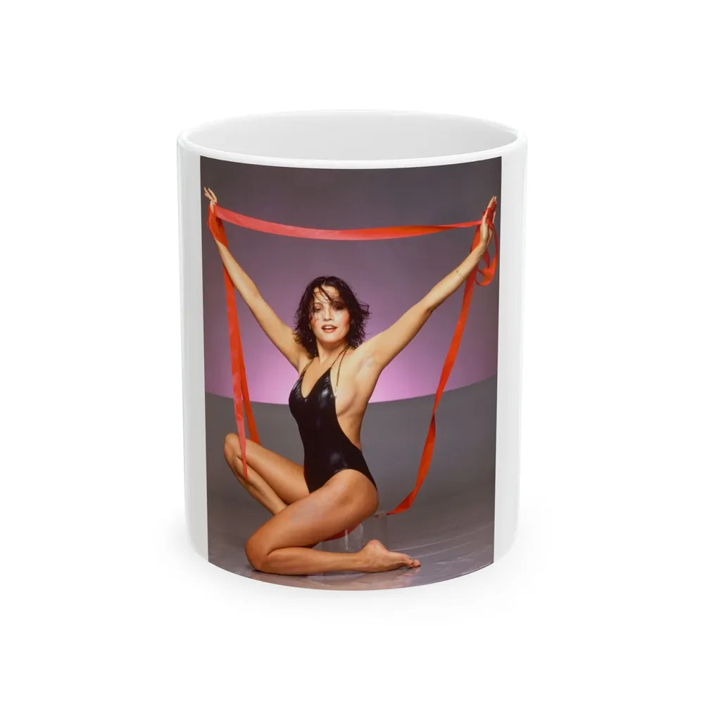 Barbara Carrera #14 (Vintage Female Icon) White Coffee Mug-11oz-Go Mug Yourself