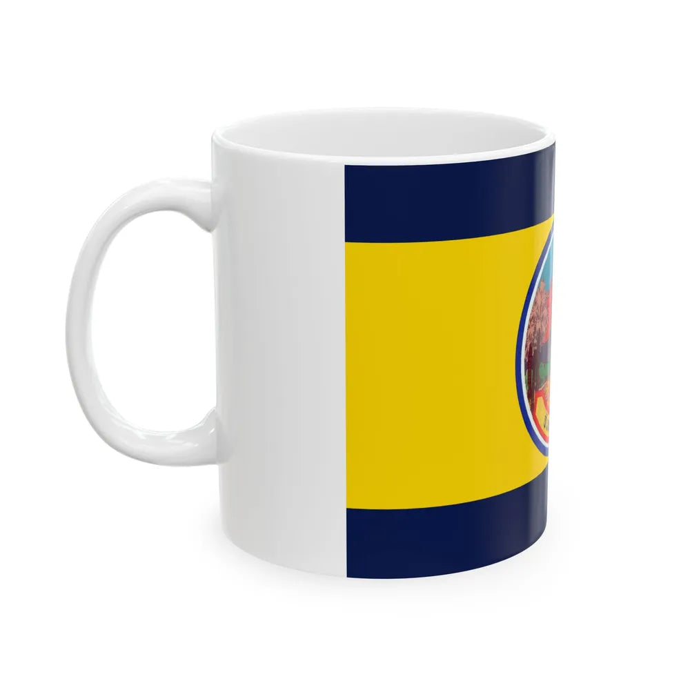 Flag of Petchaburi Province Thailand - White Coffee Mug-Go Mug Yourself