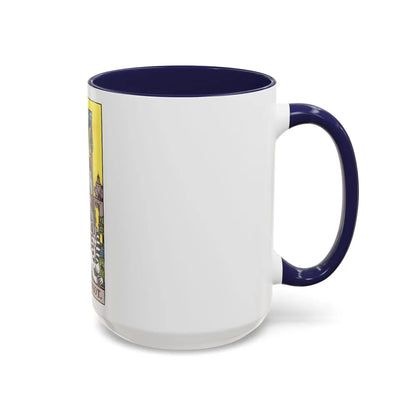 The Chariot (Tarot Card) Accent Coffee Mug-Go Mug Yourself