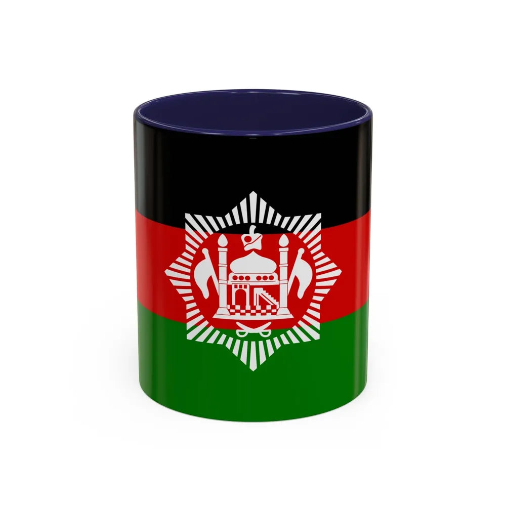 Flag of Afghanistan 1928 - Accent Coffee Mug-11oz-Navy-Go Mug Yourself