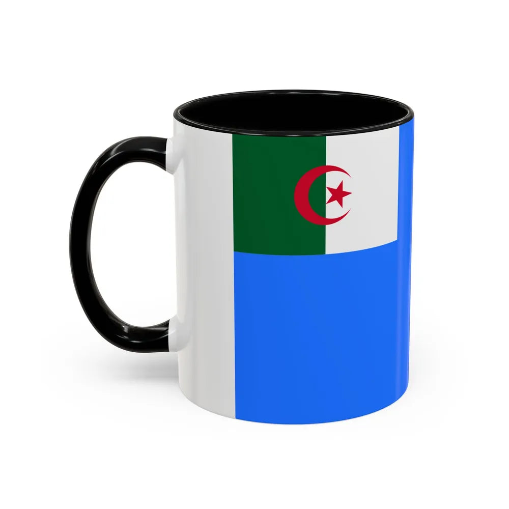 Naval Jack of Algeria - Accent Coffee Mug-Go Mug Yourself