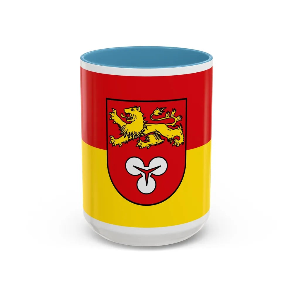 Flag of Hannover Germany - Accent Coffee Mug-15oz-Light Blue-Go Mug Yourself