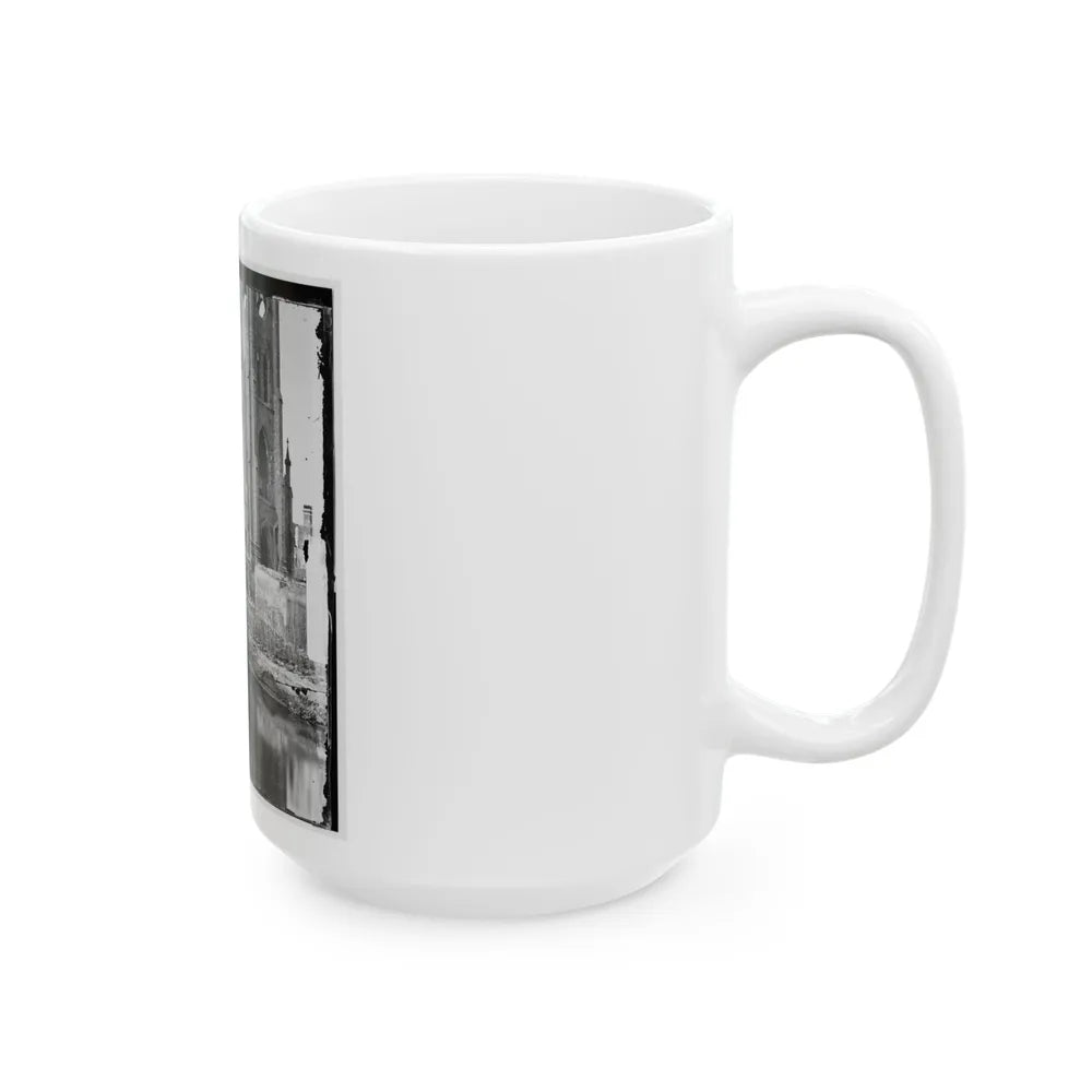 Charleston, S.C. Cathedral Of St. John And St. Finbar; Another View (U.S. Civil War) White Coffee Mug-Go Mug Yourself