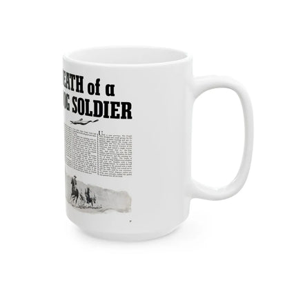 Death of a Dog Soldier, Valor magazine, November1968 - White Coffee Mug-Go Mug Yourself