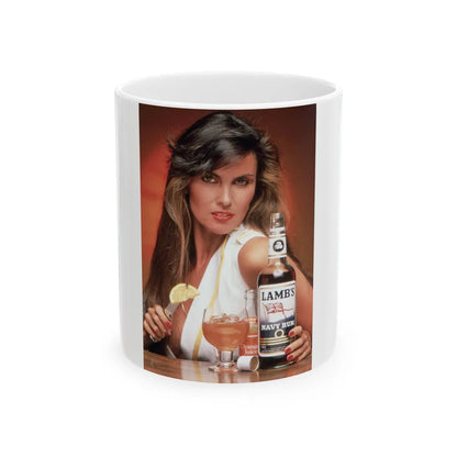 Caroline Munro #273 (Vintage Female Icon) White Coffee Mug-11oz-Go Mug Yourself