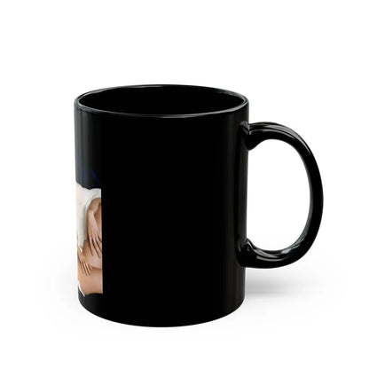 Lynda Carter #280 (Vintage Female Icon) Black Coffee Mug-Go Mug Yourself