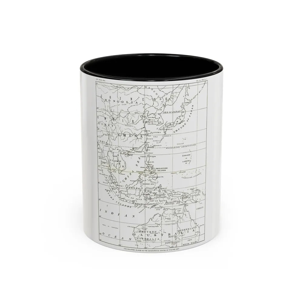 Philippines, The (1900) (Map) Accent Coffee Mug-11oz-Black-Go Mug Yourself