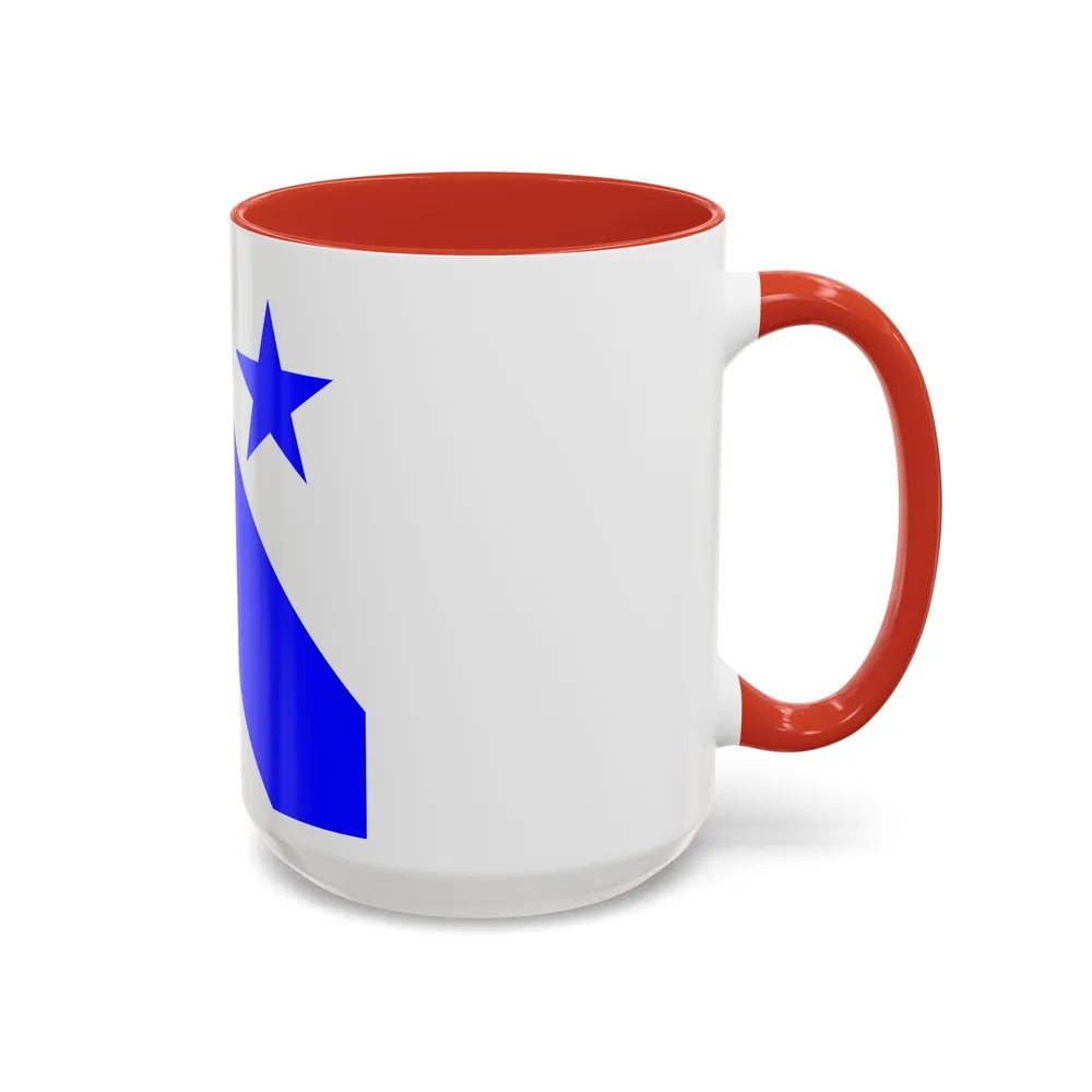 Flag of Bonfol Switzerland - Accent Coffee Mug-Go Mug Yourself