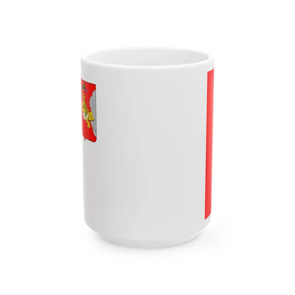 Flag of Vologda Oblast Russia - White Coffee Mug-15oz-Go Mug Yourself