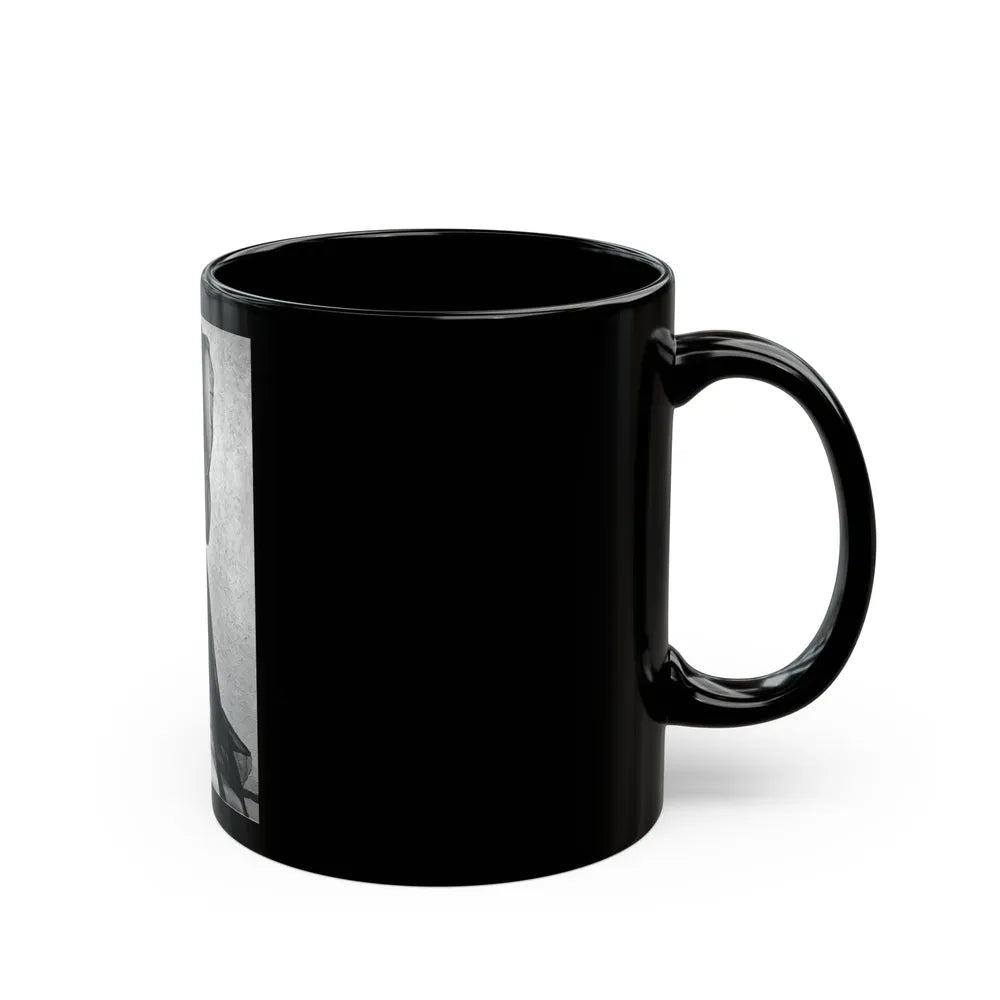 June Palmer #354 - See through black night gown (Vintage Female Icon) Black Coffee Mug-Go Mug Yourself