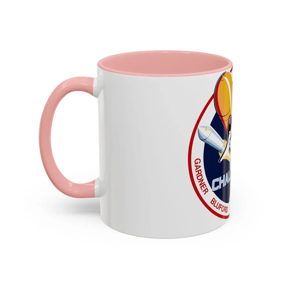 STS 8 (NASA) Accent Coffee Mug-Go Mug Yourself