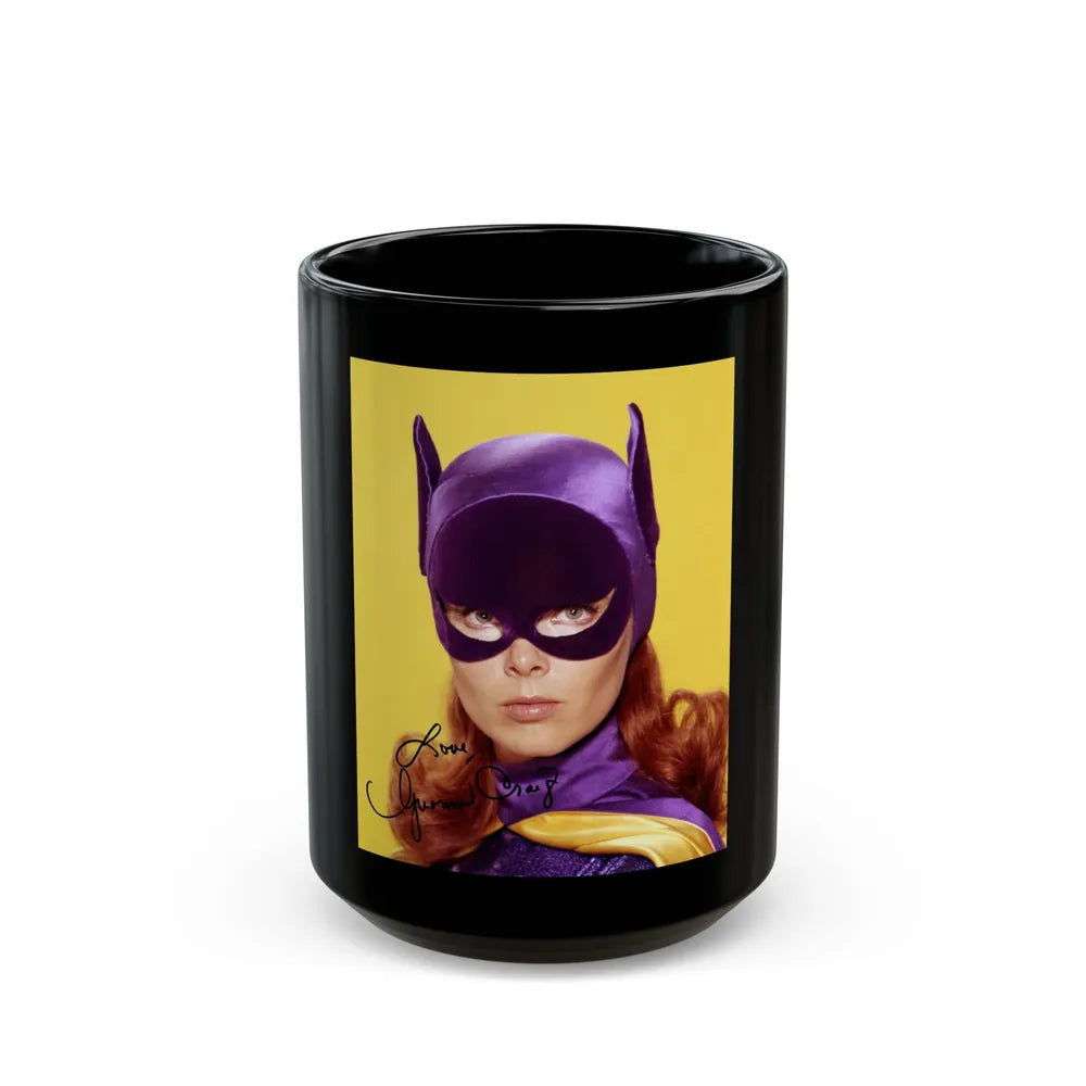 Yvonne Craig #203 - Batgirl Photo (Vintage Female Icon) Black Coffee Mug-15oz-Go Mug Yourself