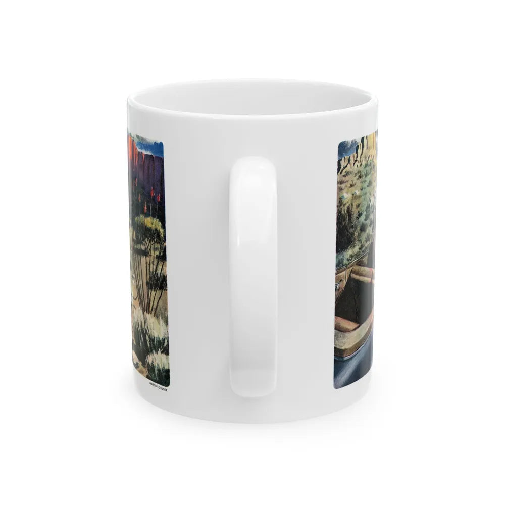 Frame-Up, Liberty, October, 1948 - White Coffee Mug-Go Mug Yourself