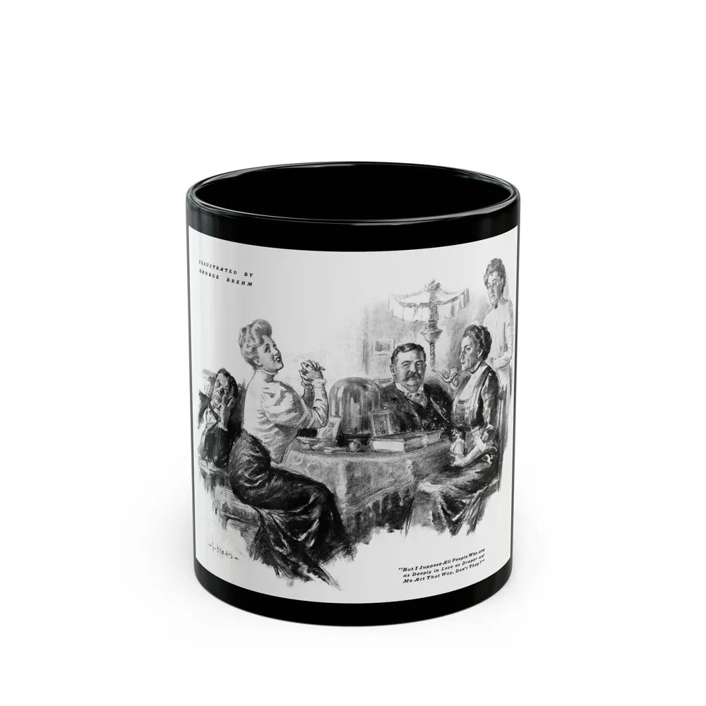 George Brehm illustration - Black Coffee Mug-11oz-Go Mug Yourself