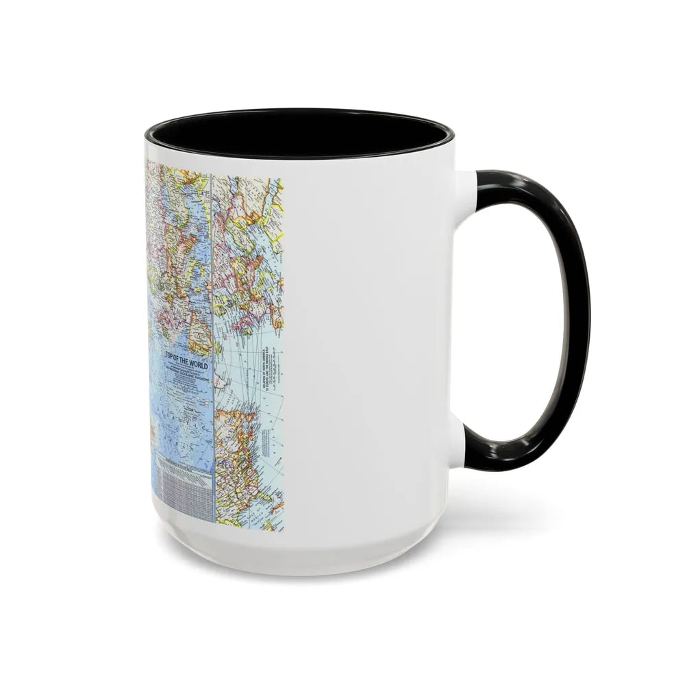 Top Of The World (1965) (Map) Accent Coffee Mug-Go Mug Yourself