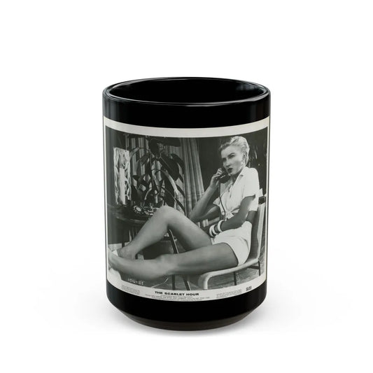 Carol Ohmart #14 (Vintage Female Icon) Black Coffee Mug-15oz-Go Mug Yourself