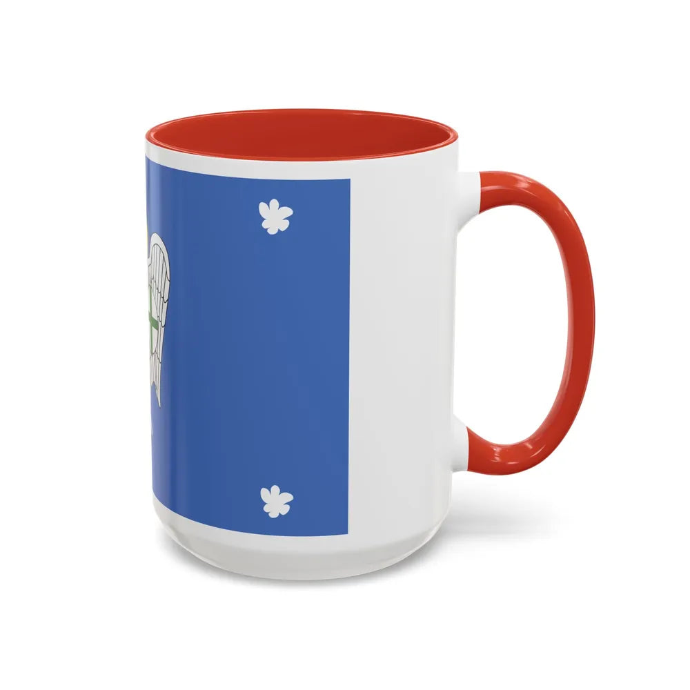 Flag of Iklin Malta - Accent Coffee Mug-Go Mug Yourself