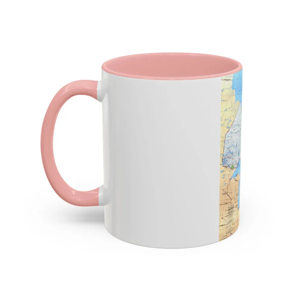 Canada - Ontario (1978) (Map) Accent Coffee Mug-Go Mug Yourself