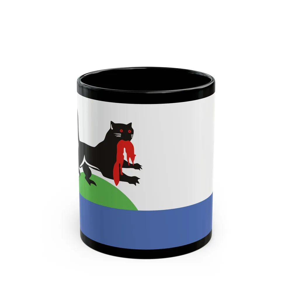 Flag of Irkutsk Russia - Black Coffee Mug-11oz-Go Mug Yourself