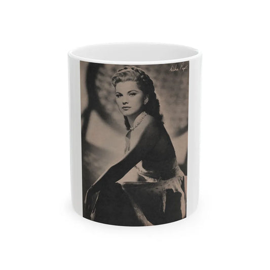 Debra Paget #523 - Magazine Page Circa 50's (Vintage Female Icon) White Coffee Mug-11oz-Go Mug Yourself