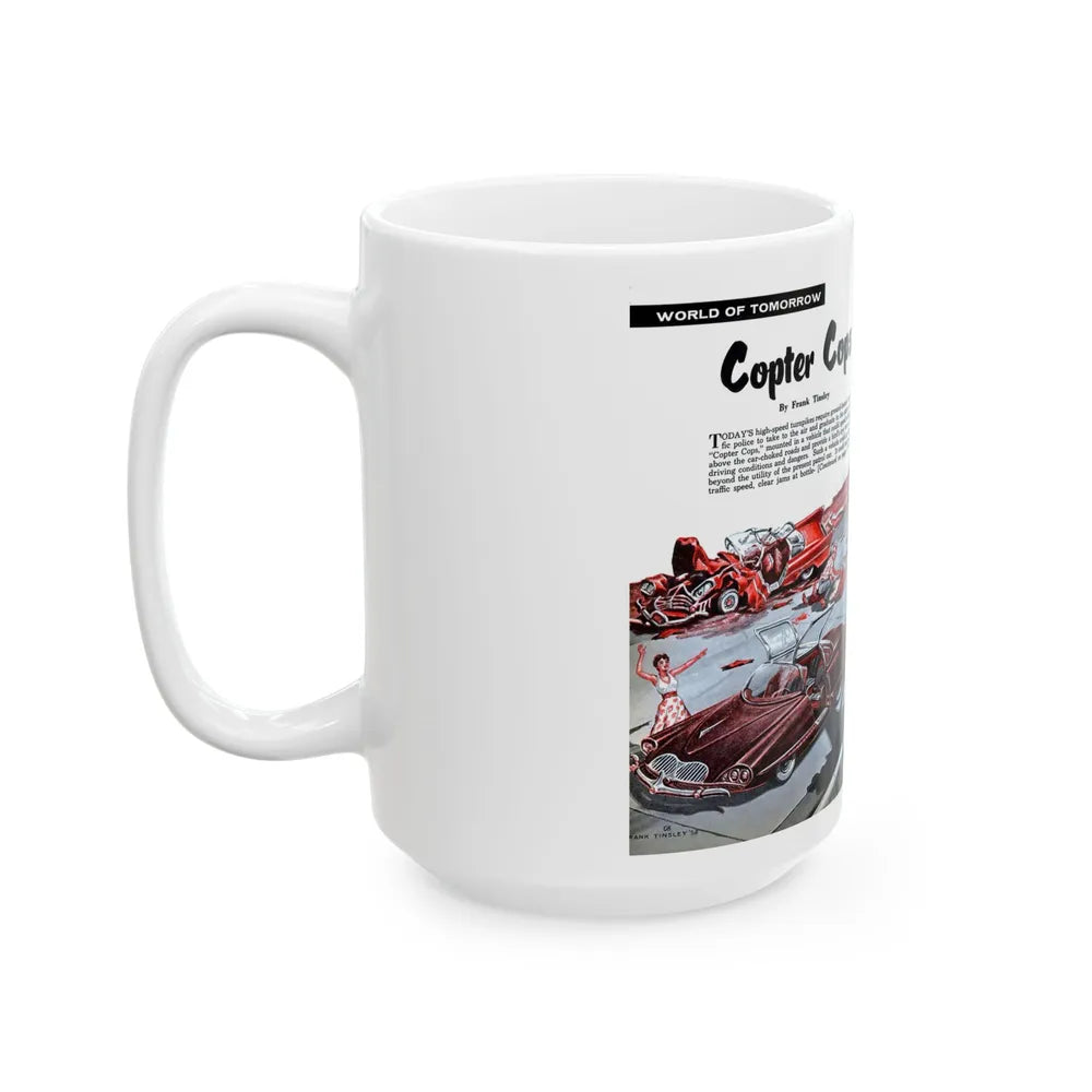 Copter Cops, 1958 - White Coffee Mug-Go Mug Yourself