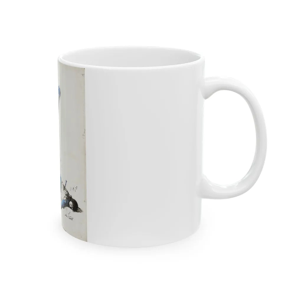 Crime Illustration - White Coffee Mug-Go Mug Yourself