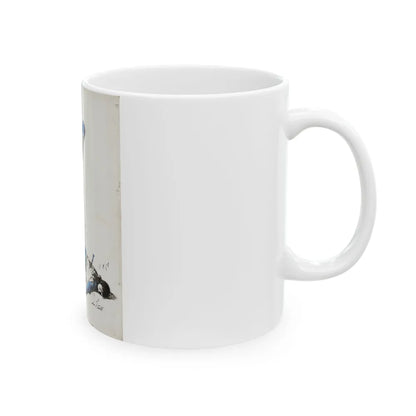 Crime Illustration - White Coffee Mug-Go Mug Yourself