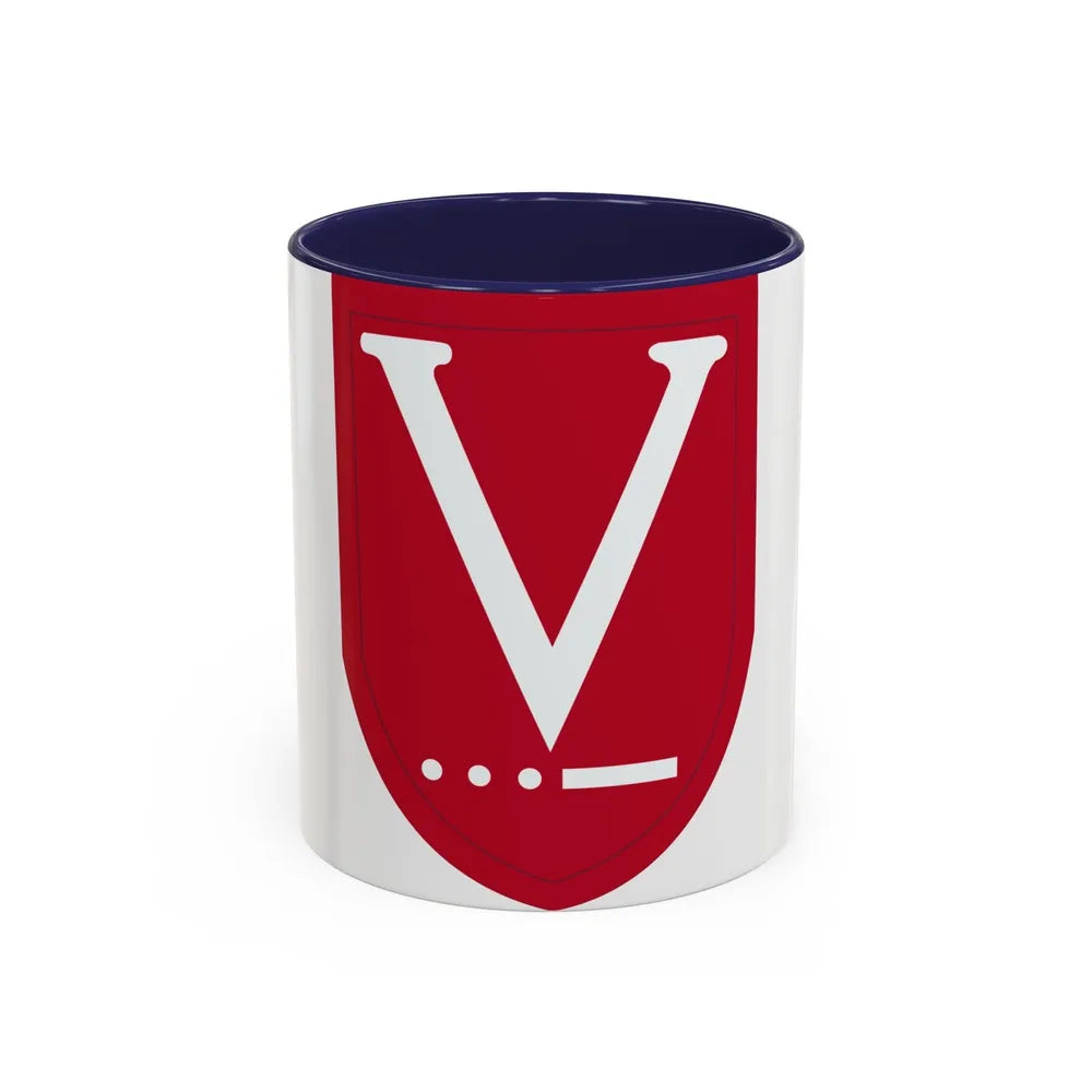 Victory Task Force (U.S. Army) Accent Coffee Mug-11oz-Navy-Go Mug Yourself