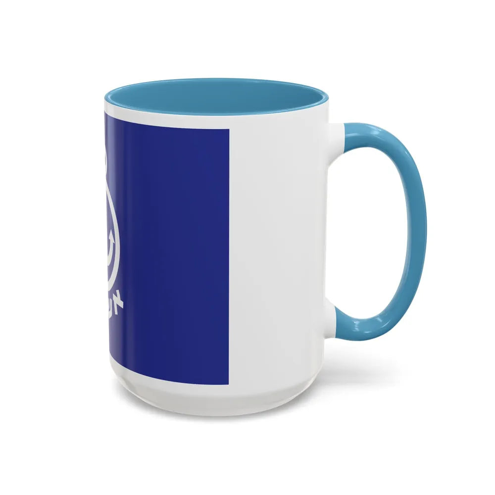 Flag of Ashdod Israel - Accent Coffee Mug-Go Mug Yourself