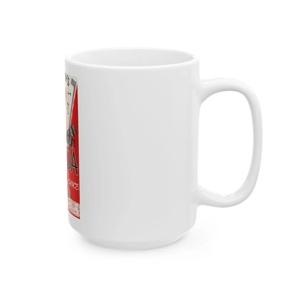 Dine 'n' Dance at the Hacienda, 1944 - White Coffee Mug-Go Mug Yourself