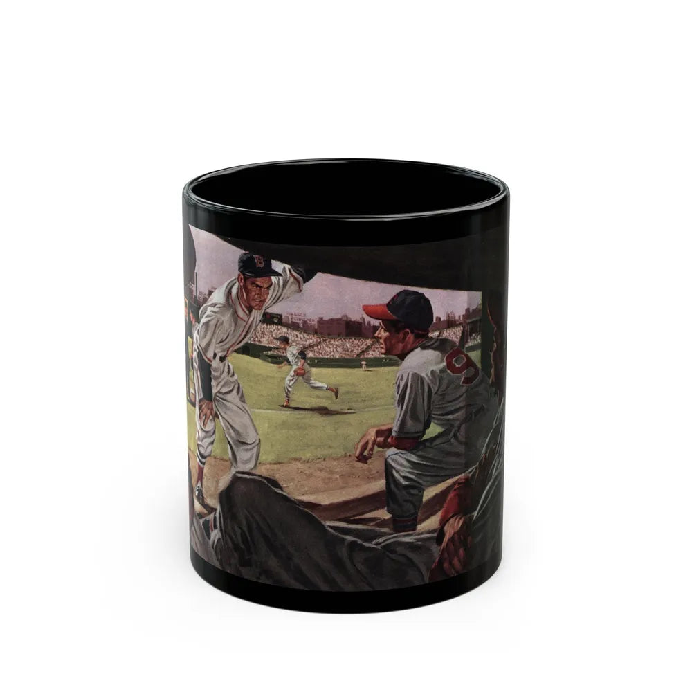 Dugout Rebel, The American Magazine, September 1951 - Black Coffee Mug-11oz-Go Mug Yourself