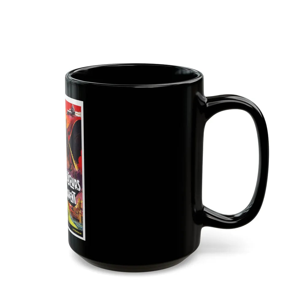 DESTROY ALL MONSTERS (FRENCH GODZILLA) 1968 Movie Poster - Black Coffee Mug-Go Mug Yourself