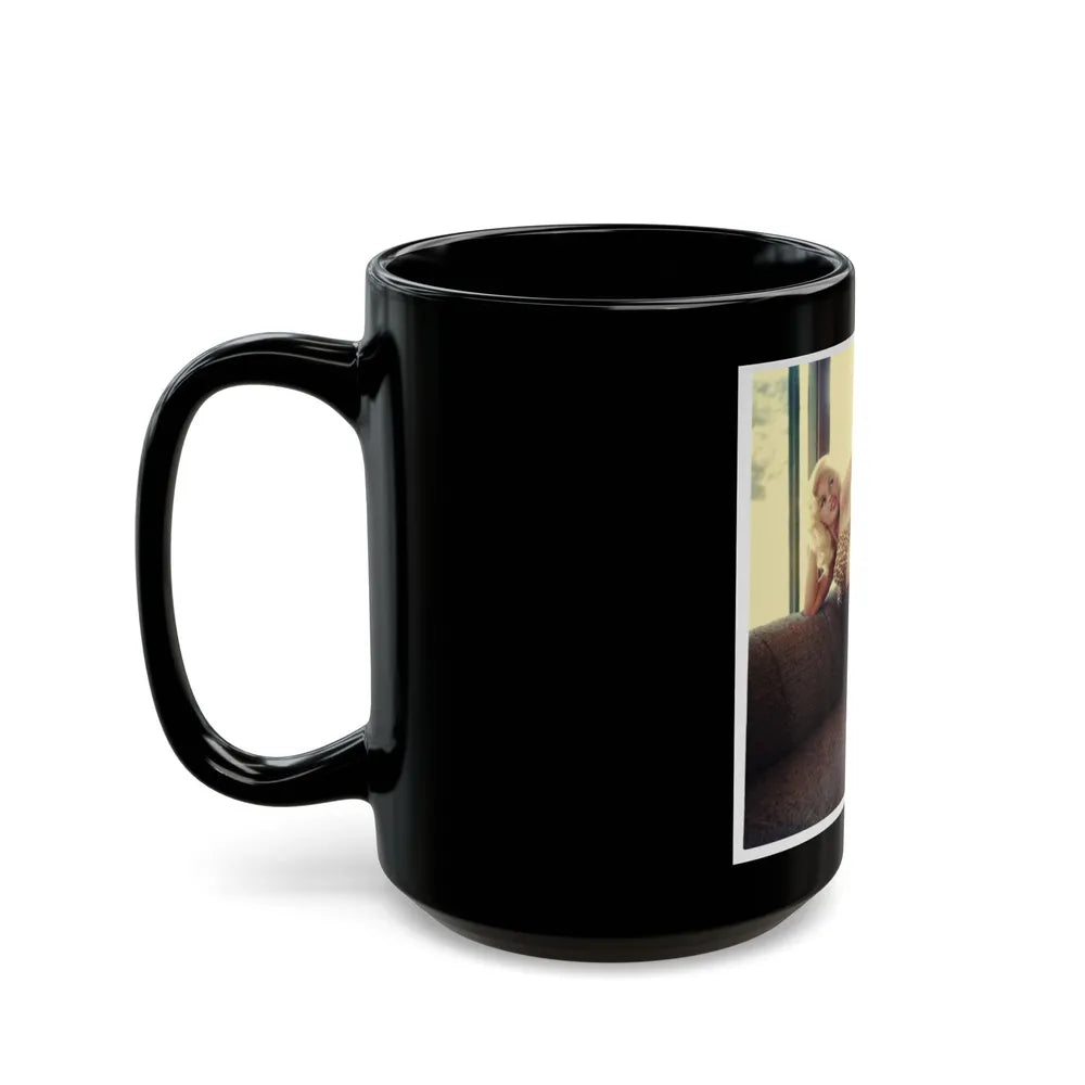 Jayne Mansfield #223 (Vintage Female Icon) Black Coffee Mug-Go Mug Yourself