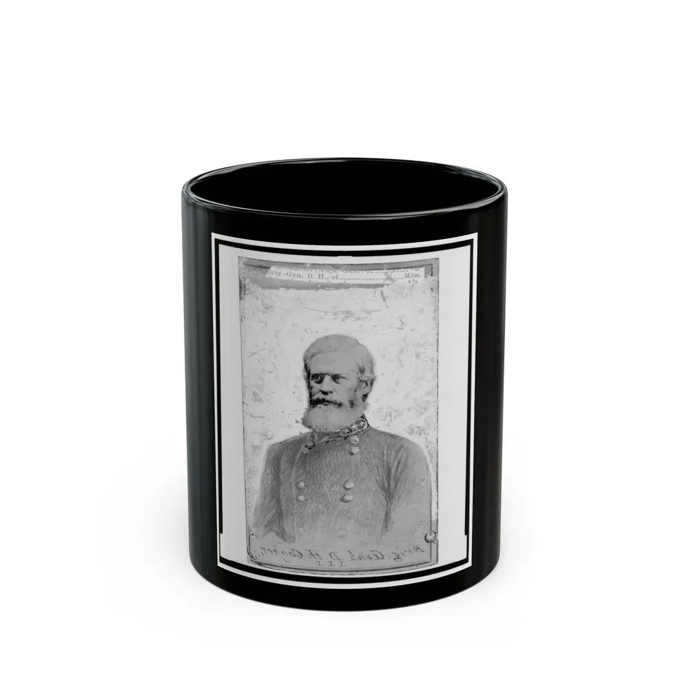 Douglas Hancock Cooper, Brigadier General, C.S.A., Half-Length Portrait, In Uniform, Facing Left (U.S. Civil War) Black Coffee Mug-11oz-Go Mug Yourself