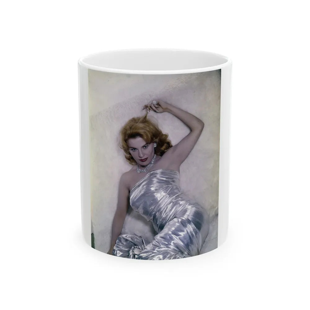 Kathleen Crowley #09 (Vintage Female Icon) White Coffee Mug-11oz-Go Mug Yourself