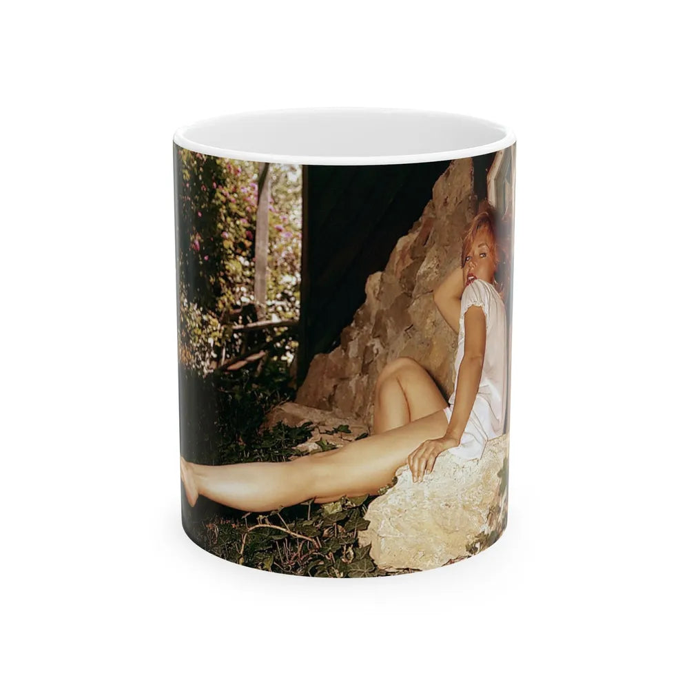 Yvette Vickers #46 - Playboy 1959 Photo (Vintage Female Icon) White Coffee Mug-11oz-Go Mug Yourself