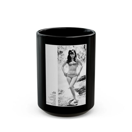 Gila Golan #119 (Vintage Female Icon) Black Coffee Mug-15oz-Go Mug Yourself