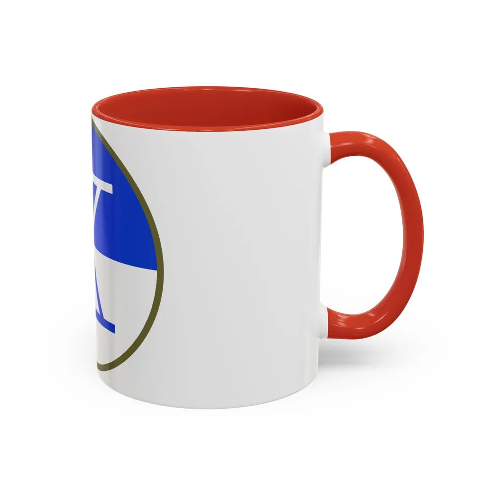 X Corps (U.S. Army) Accent Coffee Mug-Go Mug Yourself