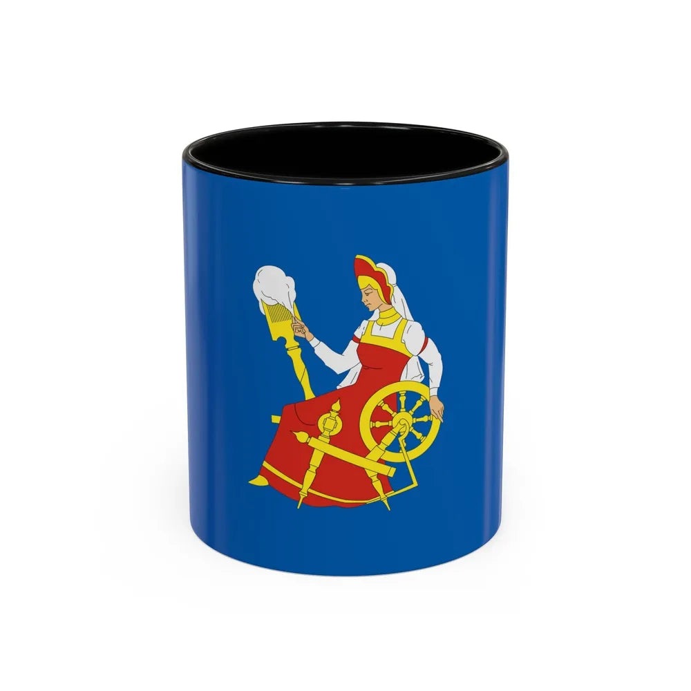 Flag of Ivanovo Russia - Accent Coffee Mug-11oz-Black-Go Mug Yourself