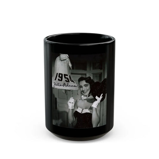 Julia Adams #199 (Vintage Female Icon) Black Coffee Mug-15oz-Go Mug Yourself