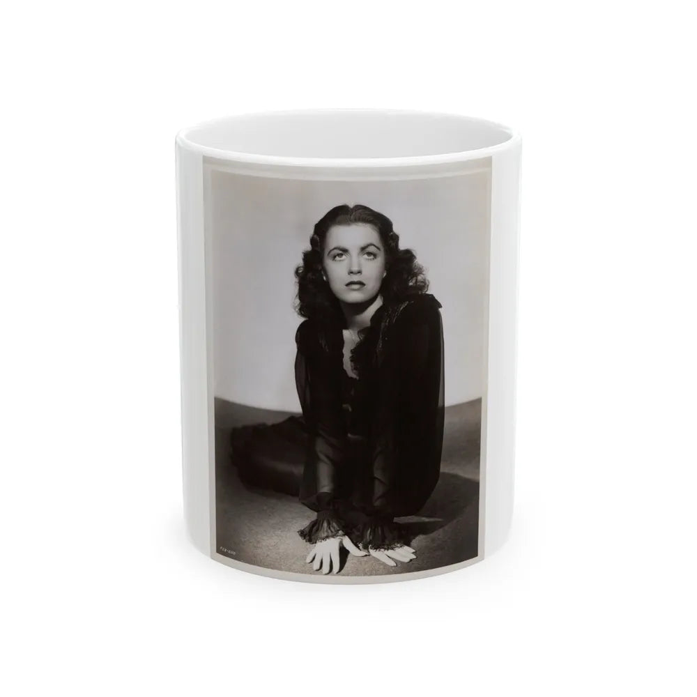 Faith Domergue #148 1 (Vintage Female Icon) White Coffee Mug-11oz-Go Mug Yourself