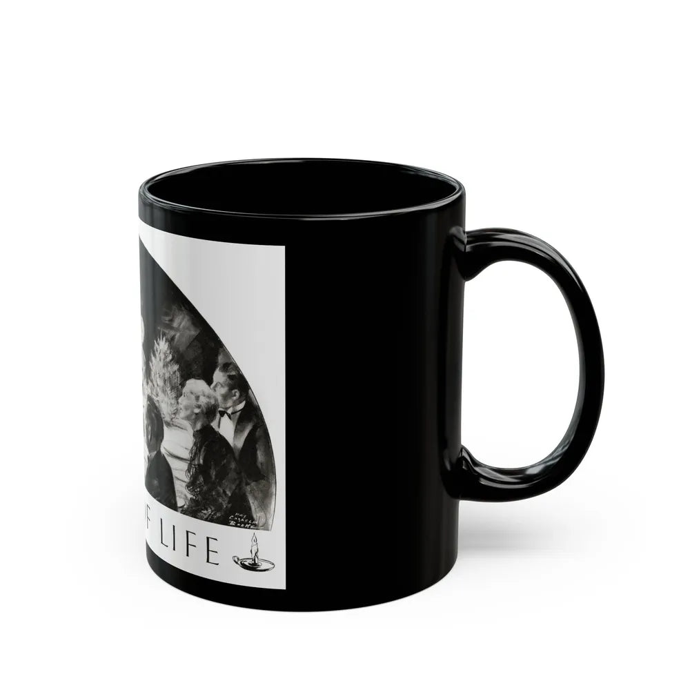 Candle Of Life, Woman's World, December 1936 - Black Coffee Mug-Go Mug Yourself