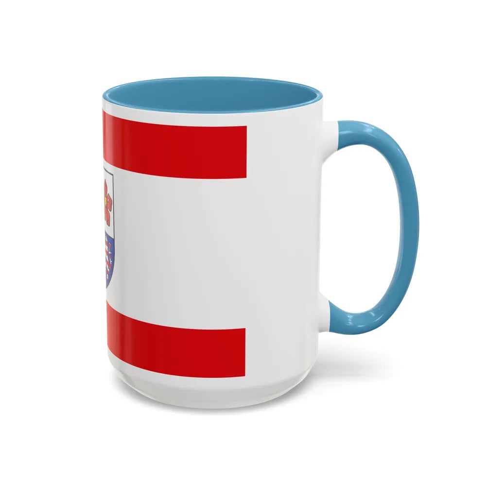 Flag of Bergstrasse Germany - Accent Coffee Mug-Go Mug Yourself