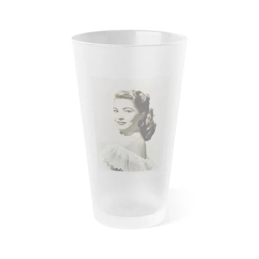 Lori Nelson #16 (Vintage Female Icon) Frosted Pint 16oz-16oz-Frosted-Go Mug Yourself