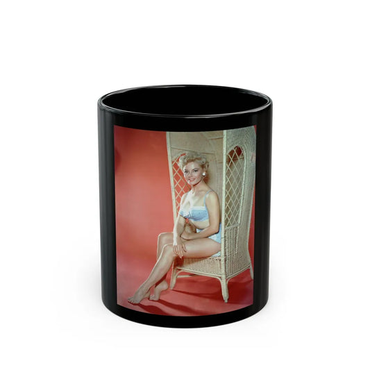 Sheree North #10 - 8x10 Full Body Color 1-Piece Swimsuit Cheesecake Photo circa 1950's2 (Vintage Female Icon) Black Coffee Mug-11oz-Go Mug Yourself