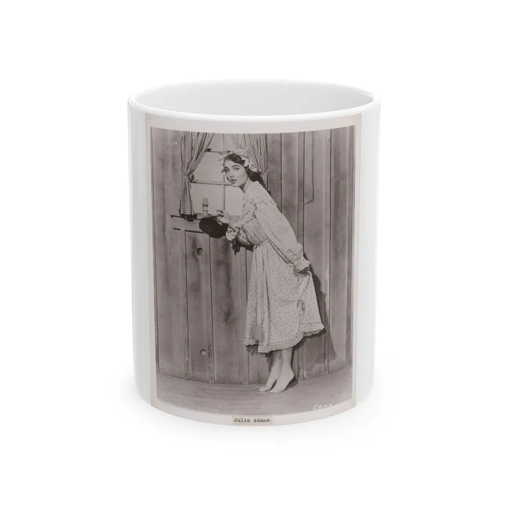 Julia Adams #69 (Vintage Female Icon) White Coffee Mug-11oz-Go Mug Yourself